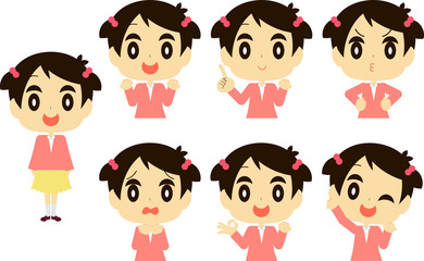 可愛い女の子セット