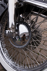 frontwheel of a motorcycle