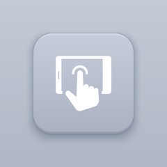 Touch, gesture button, best vector