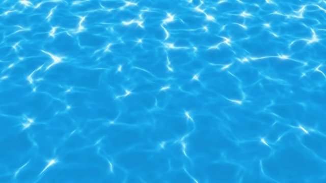 abstract background 3D motion graphics - water waves, swimming pool (loop)