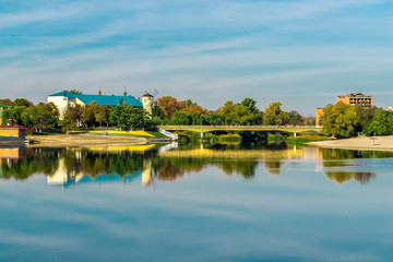River landscape at sunrise