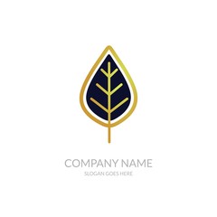 Organic Green Plant Nature Farm Agriculture Business Company Stock Vector Logo Design Template