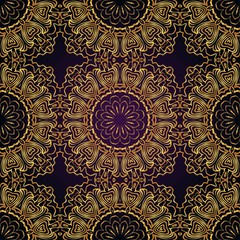 Seamless Geometrical floral texture. Vector illustration. For design, wallpaper, fashion, print