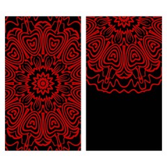 Yoga card template with mandala pattern. For business card, fitness center, meditation class. Vector illustration.