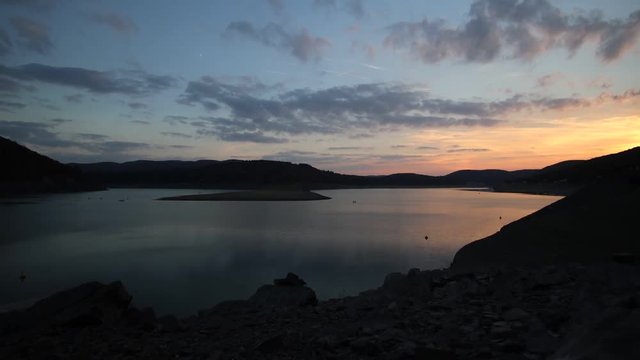 Sonnenuntergang am Edersee