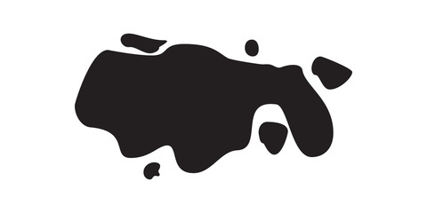 Hand drawn vector illustration with brush strokes with rough edges