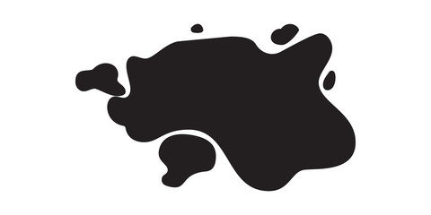 Hand drawn vector illustration with brush strokes with rough edges