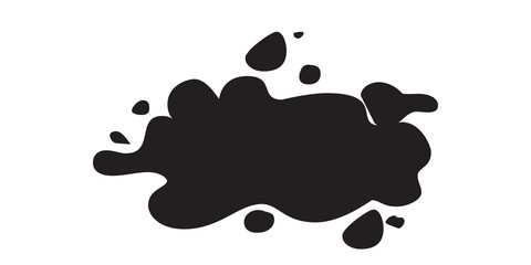 Hand drawn vector illustration with brush strokes with rough edges