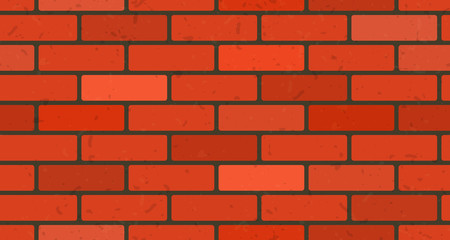 Red brick wall texture seamless pattern