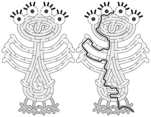 Little monster maze