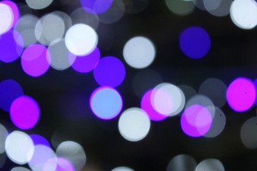 Blue Pink Purple and White Bokeh Soft Focus Background