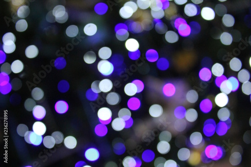 Blue Pink Purple and White Bokeh Soft Focus Background