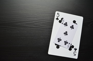 Casino. Poker. Playing cards. The opposition of large and small