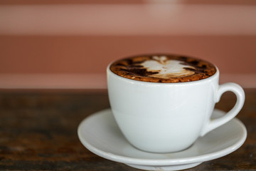 Coffee cup, Backgrounds of Latte coffee.