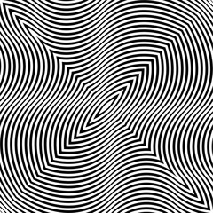Black and white hypnotic illusion background, vector, illustration, eps file