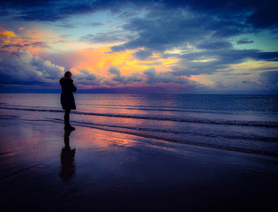 Fototapeta premium Girl on the Beach