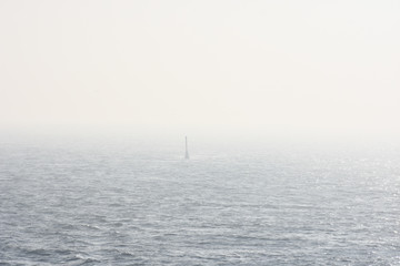 Ocean waves. Mist