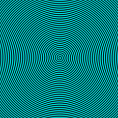Coiled Tube in Green Blue and Turquoise
