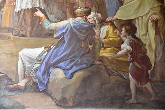 Fresque de la cathédrale de Tolède, Espagne