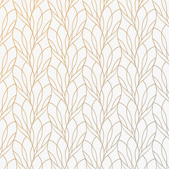 Bloemblaadje of bladeren geometrische patroon vector achtergrond. Herhalende tegeltextuur van deze lijn op ovale vorm met verloopeffect. Patroon is schoon bruikbaar voor behang, stof, bedrukking.
