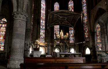 Fototapeta premium ancient church in roncesvalles