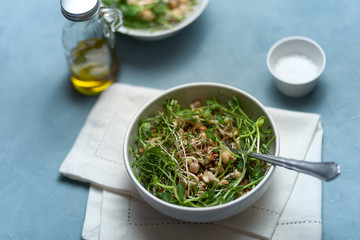 A plate of salad. Vegetarianism. Fitness diet