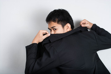 Businessman  Asia.Businessman escapes job