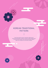 Korean traditional vector background.