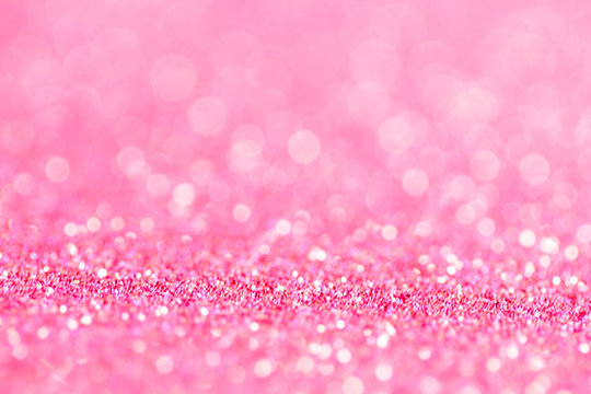 sweet shimmering pink bokeh light for beauty advertise background