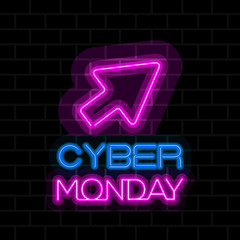 Cyber monday sale image. Vector illustration design