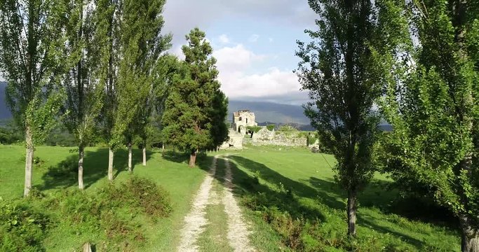 Eastern Abkhazia, village of Bedia Agubedi . Here is Bedia Cathedral of St. Mary, built in the X century by King Bagrat II.