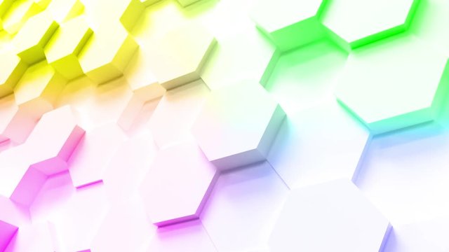 technology hexagon pattern background