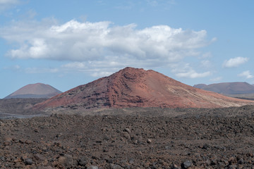 Rocky volcanic landscape, Lanzarote, Canary Islands, Spain