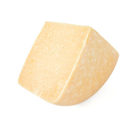 parmesan cheese isolated on white