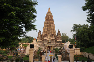 The place of enlightenment in Buddha gaya in India