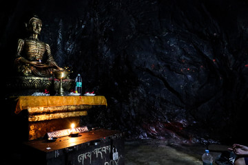 Fasting Buddha statue