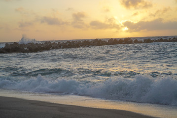 Obraz premium sunset on beach
