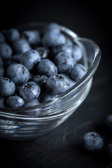 Blueberry antioxidant organic in a bowl.
