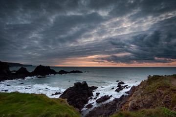 golden hour at Hartland quay devon