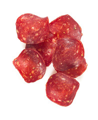 beef chips isolated on white