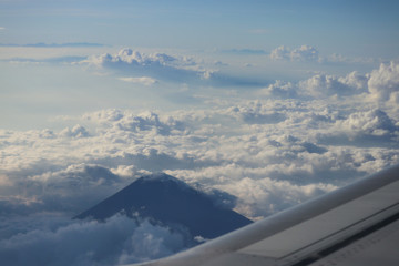aerial view from airplane
