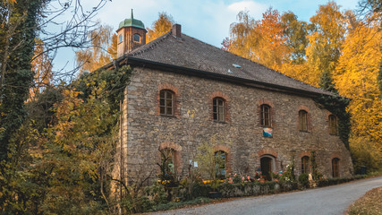 Fototapeta premium Beautiful autumn view at the Grandsberg-Bavarian forest-Bavaria-Germany