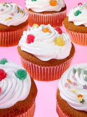 SELECTION OF CUPCAKES