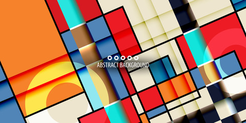 Geometric colorful abstract background
