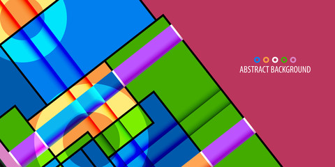 Geometric colorful abstract background