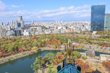 Shachihoko Statue in Osaka Castle