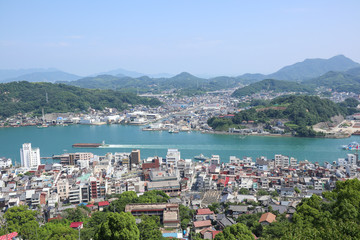 Fototapeta na wymiar view of the town in Japan