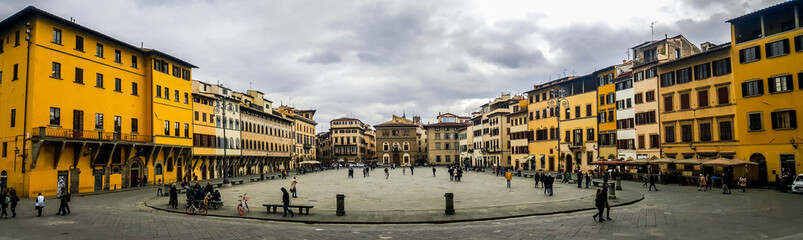 Fototapeta na wymiar Piazza Santa Croce, Florence, Italy
