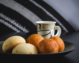 colombian dessert with coffe