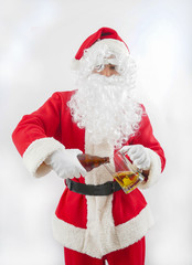 to drink beer  Santa Claus